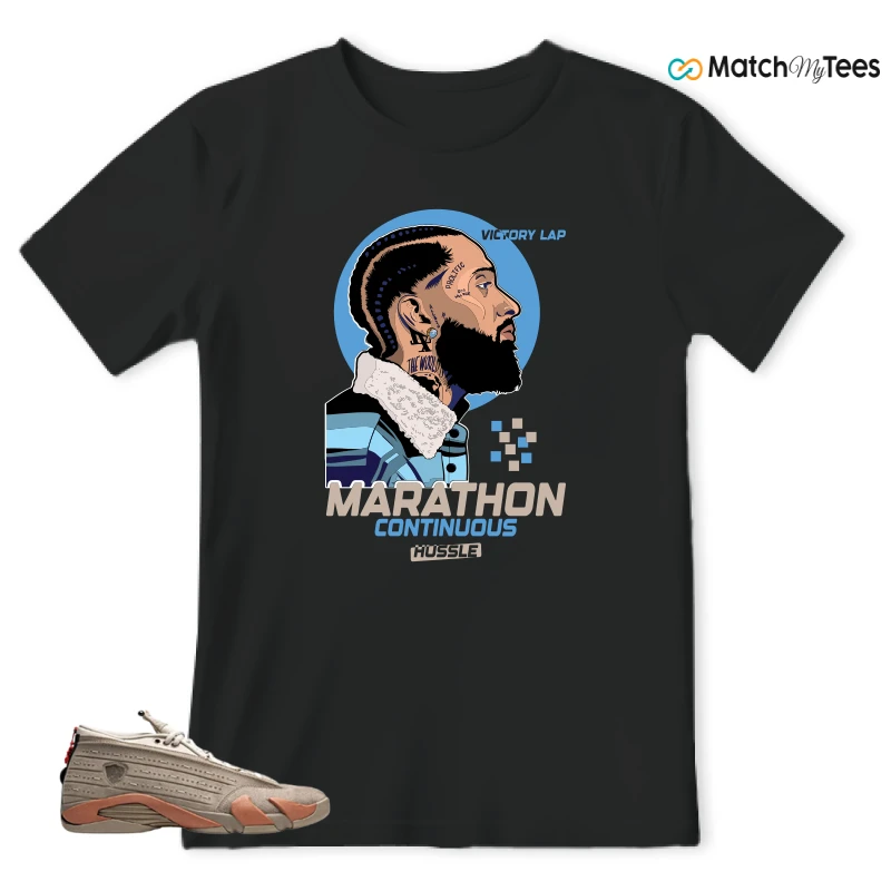 NIKE JORDAN 14 RETRO LOW CLOT TERRA BLUSH SNEAKER Matching Tees t-shirt