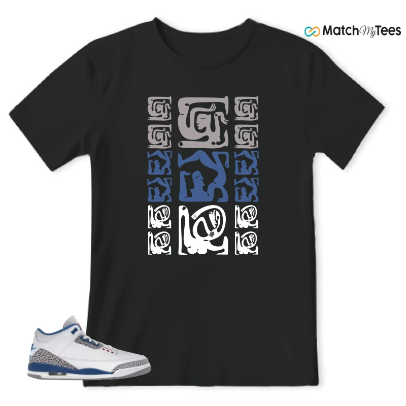 NIKE JORDAN 3 RETRO TRUE BLUE (2026) SNEAKER Matching Tees t-shirt