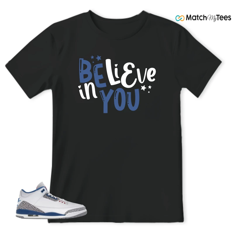 NIKE JORDAN 3 RETRO TRUE BLUE (2026) SNEAKER Matching Tees t-shirt