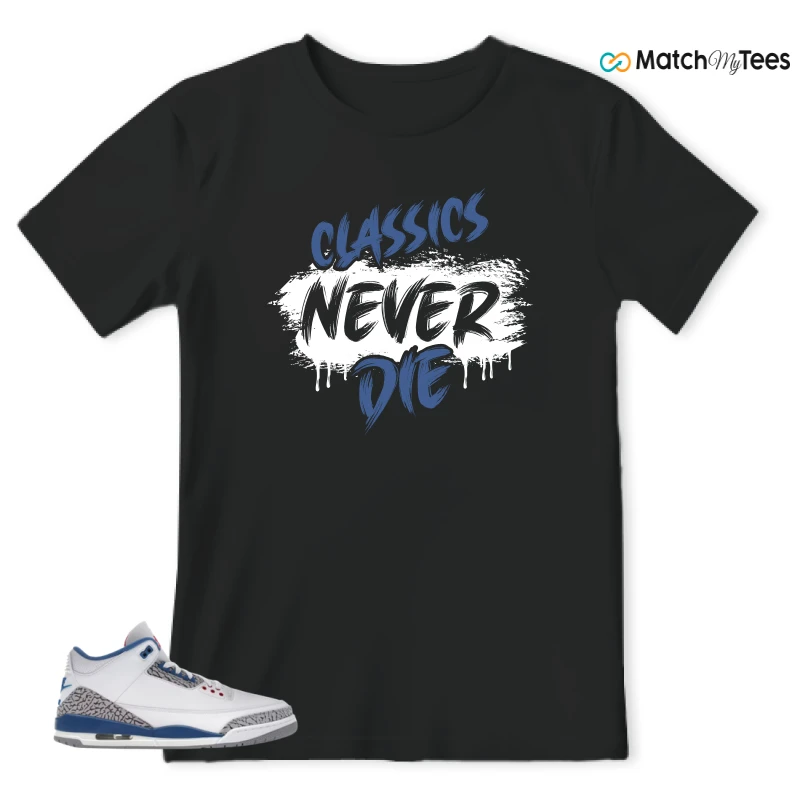 NIKE JORDAN 3 RETRO TRUE BLUE (2026) SNEAKER Matching Tees t-shirt