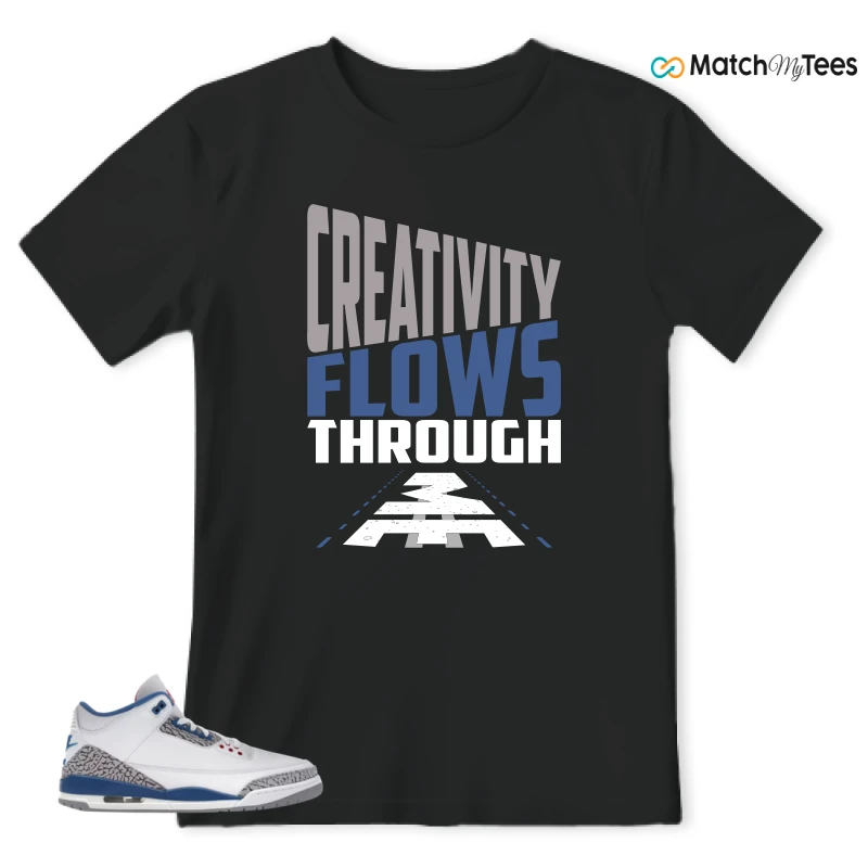 NIKE JORDAN 3 RETRO TRUE BLUE (2026) SNEAKER Matching Tees t-shirt