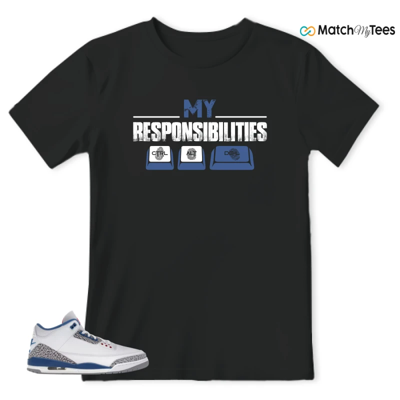 NIKE JORDAN 3 RETRO TRUE BLUE (2026) SNEAKER Matching Tees t-shirt