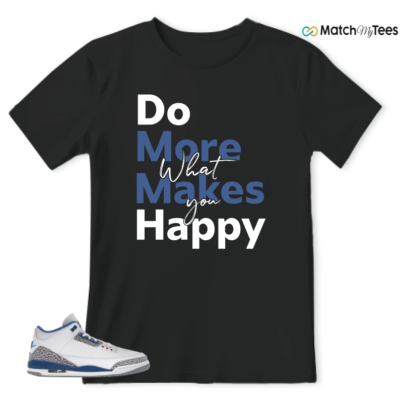 NIKE JORDAN 3 RETRO TRUE BLUE (2026) SNEAKER Matching Tees t-shirt