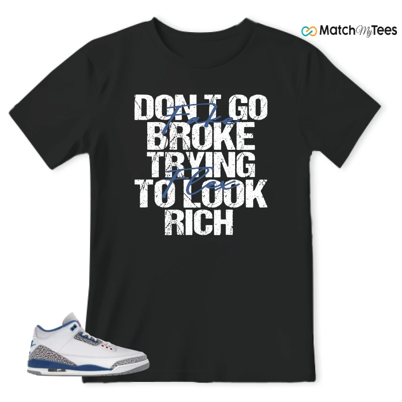 NIKE JORDAN 3 RETRO TRUE BLUE (2026) SNEAKER Matching Tees t-shirt