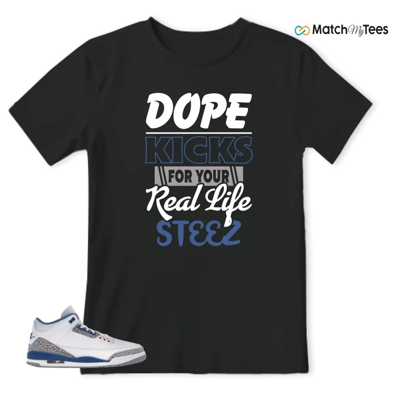 NIKE JORDAN 3 RETRO TRUE BLUE (2026) SNEAKER Matching Tees t-shirt