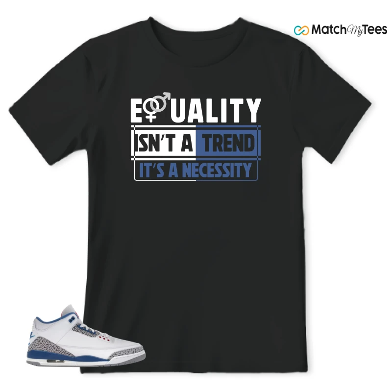 NIKE JORDAN 3 RETRO TRUE BLUE (2026) SNEAKER Matching Tees t-shirt