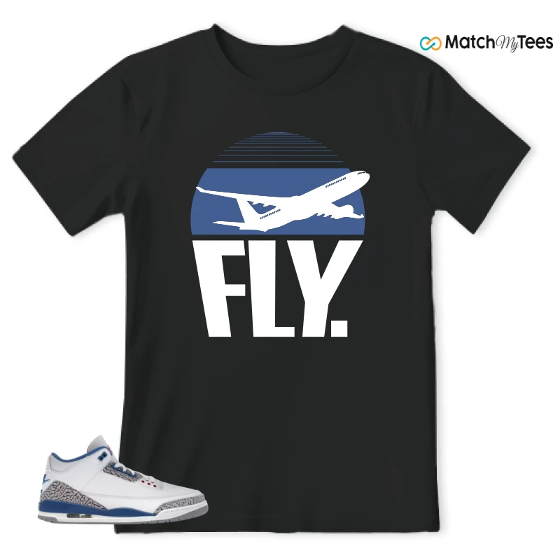 NIKE JORDAN 3 RETRO TRUE BLUE (2026) SNEAKER Matching Tees t-shirt