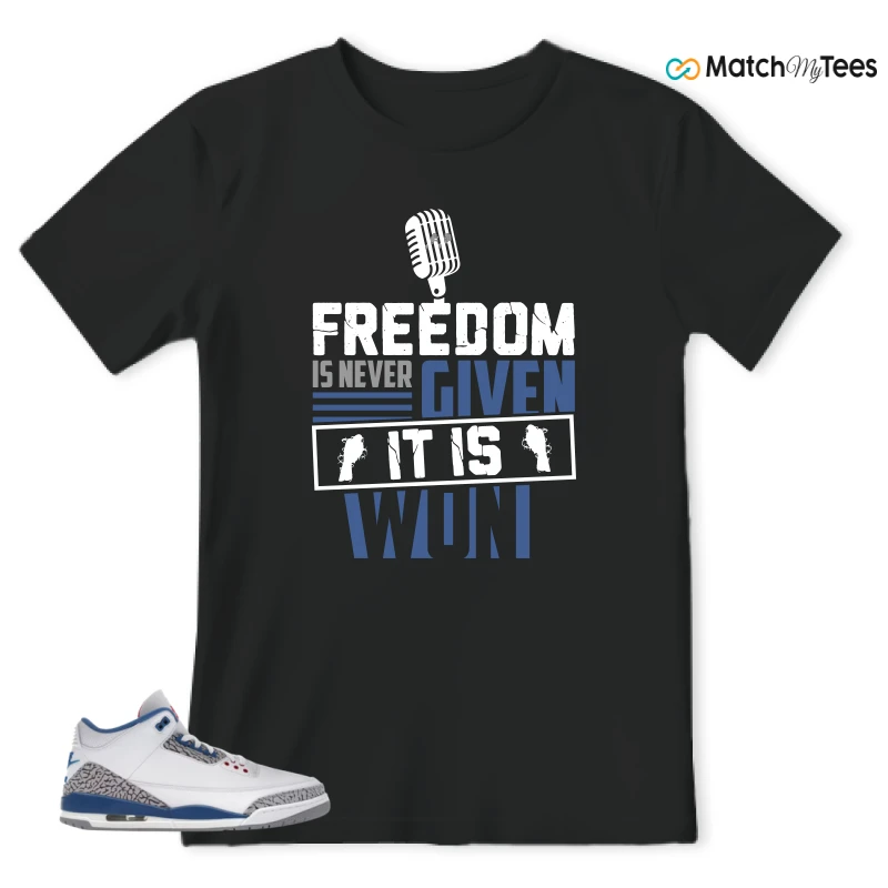 NIKE JORDAN 3 RETRO TRUE BLUE (2026) SNEAKER Matching Tees t-shirt