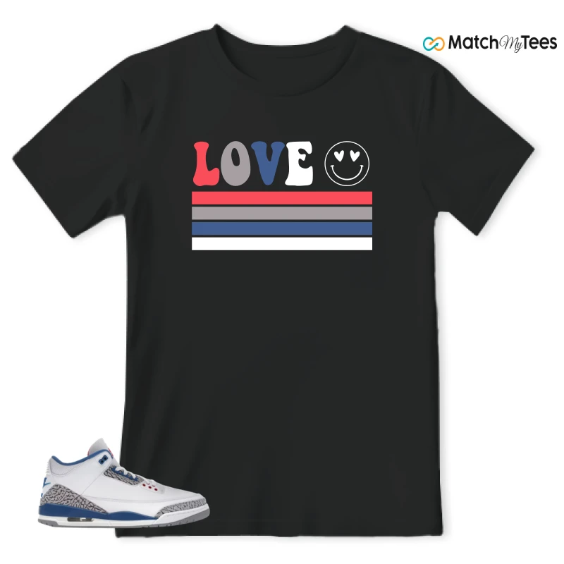 NIKE JORDAN 3 RETRO TRUE BLUE (2026) SNEAKER Matching Tees t-shirt