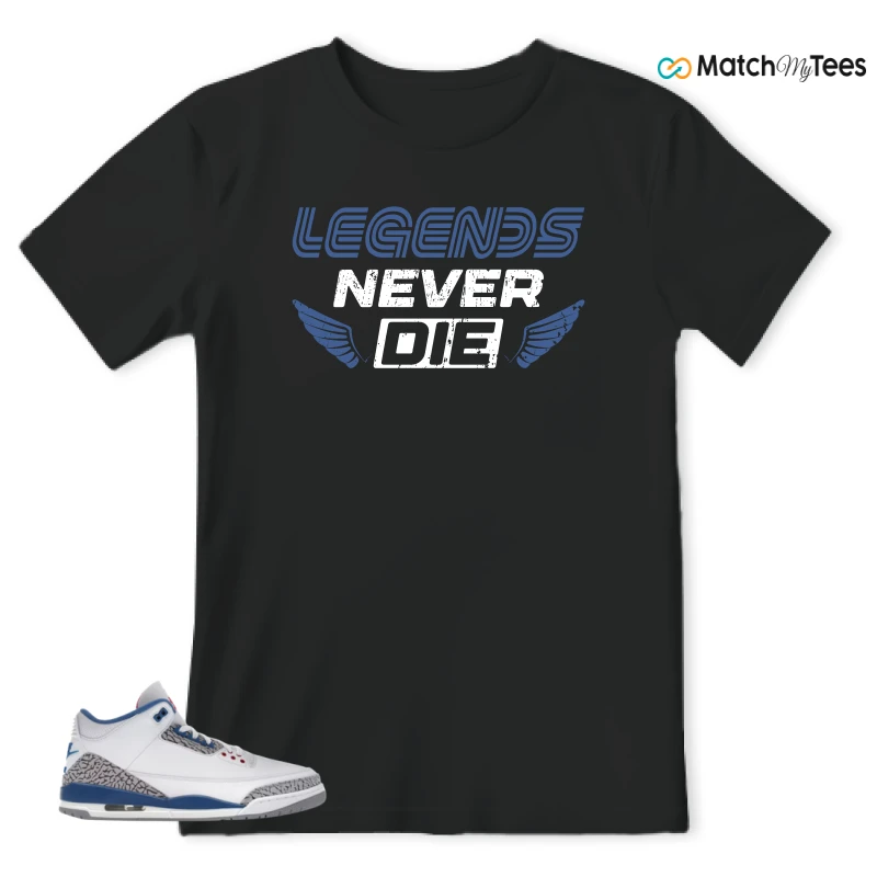 NIKE JORDAN 3 RETRO TRUE BLUE (2026) SNEAKER Matching Tees t-shirt