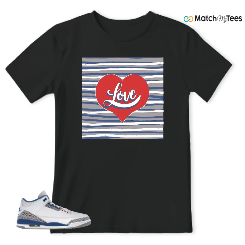 NIKE JORDAN 3 RETRO TRUE BLUE (2026) SNEAKER Matching Tees t-shirt