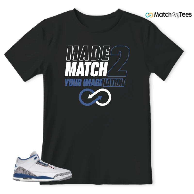 NIKE JORDAN 3 RETRO TRUE BLUE (2026) SNEAKER Matching Tees t-shirt