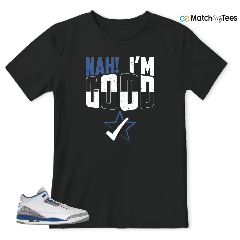NIKE JORDAN 3 RETRO TRUE BLUE (2026) SNEAKER Matching Tees t-shirt