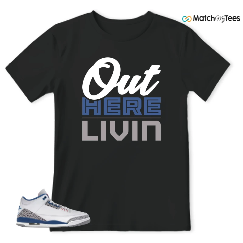 NIKE JORDAN 3 RETRO TRUE BLUE (2026) SNEAKER Matching Tees t-shirt