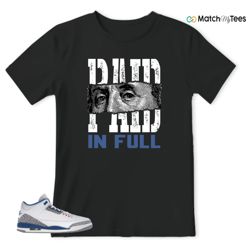 NIKE JORDAN 3 RETRO TRUE BLUE (2026) SNEAKER Matching Tees t-shirt