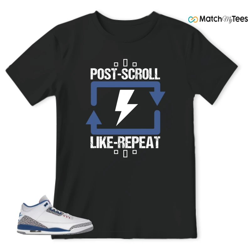 NIKE JORDAN 3 RETRO TRUE BLUE (2026) SNEAKER Matching Tees t-shirt