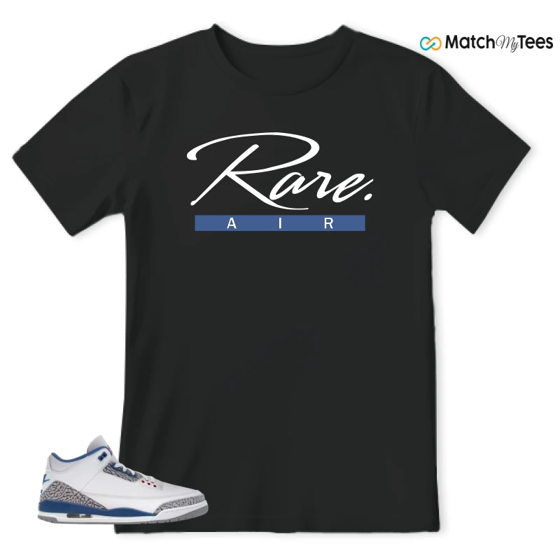 NIKE JORDAN 3 RETRO TRUE BLUE (2026) SNEAKER/WHITE/VARSITY RED/TRUE BLUE/CEMENT GREY/ANTHRACITE matching T-shirt