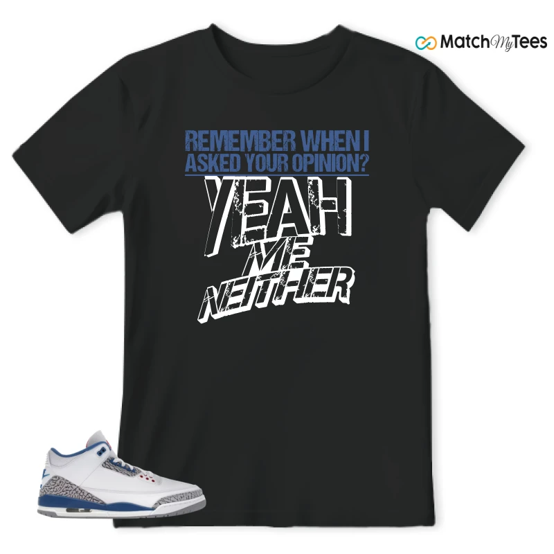 NIKE JORDAN 3 RETRO TRUE BLUE (2026) SNEAKER Matching Tees t-shirt