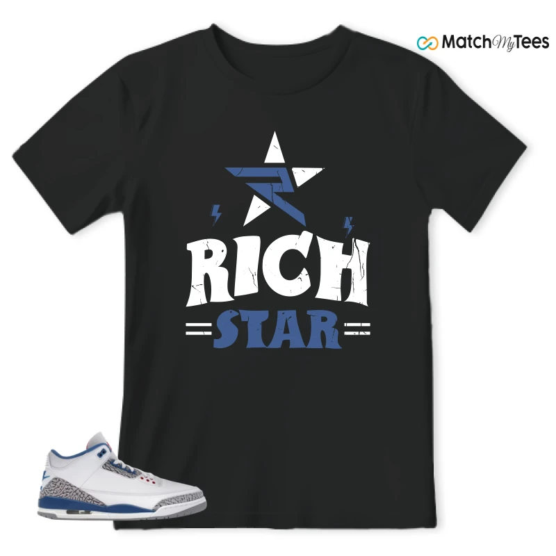 NIKE JORDAN 3 RETRO TRUE BLUE (2026) SNEAKER Matching Tees t-shirt