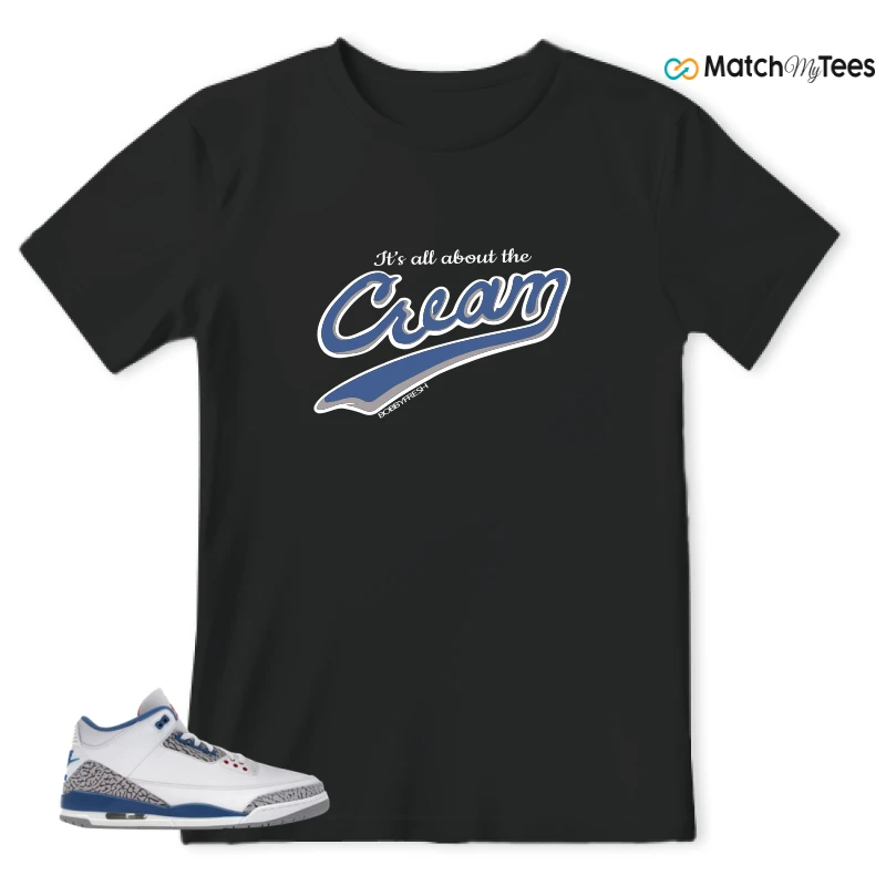 NIKE JORDAN 3 RETRO TRUE BLUE (2026) SNEAKER Matching Tees t-shirt