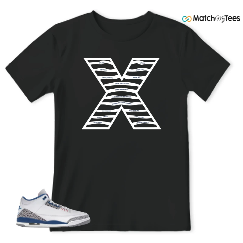 NIKE JORDAN 3 RETRO TRUE BLUE (2026) SNEAKER Matching Tees t-shirt