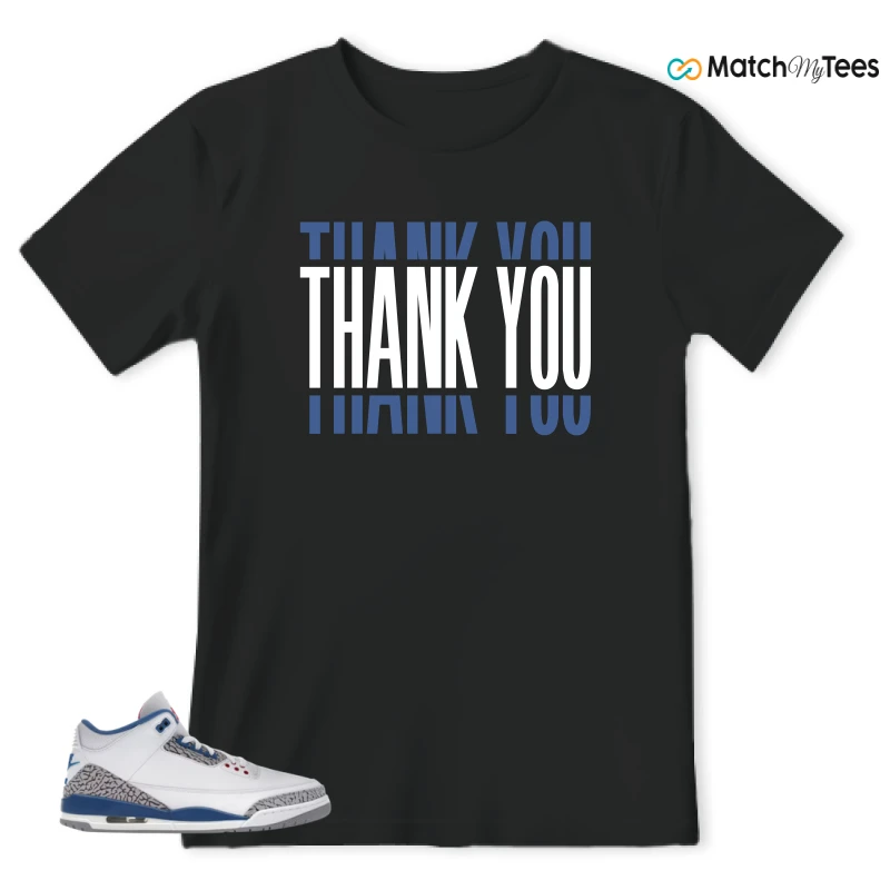NIKE JORDAN 3 RETRO TRUE BLUE (2026) SNEAKER Matching Tees t-shirt