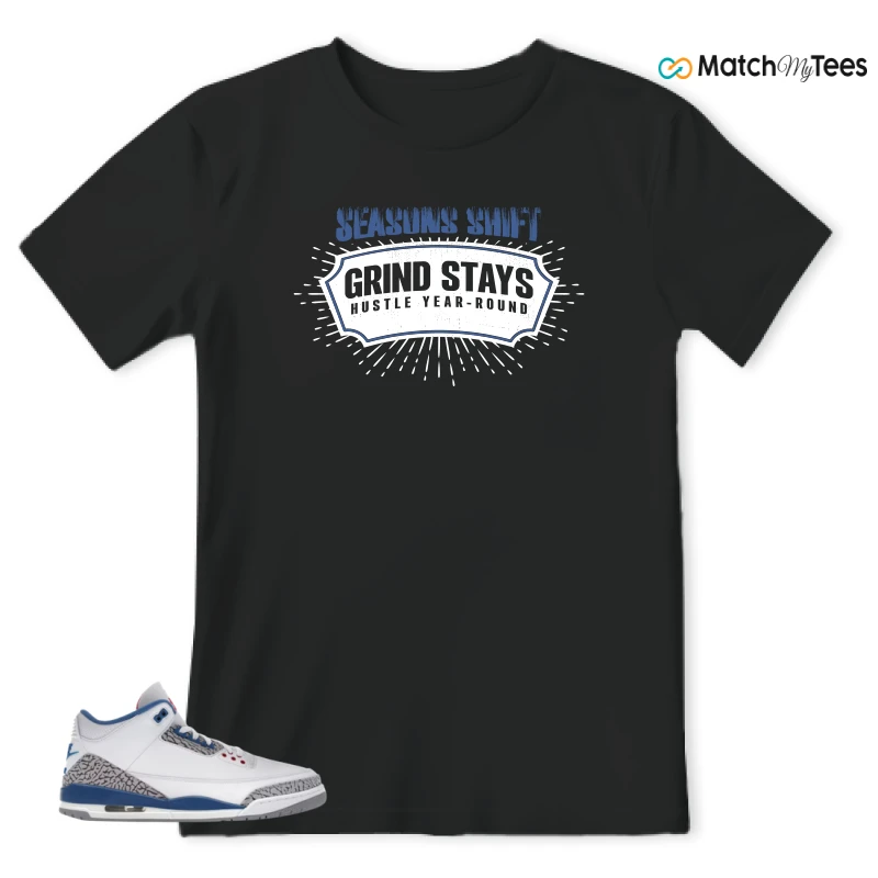 NIKE JORDAN 3 RETRO TRUE BLUE (2026) SNEAKER Matching Tees t-shirt