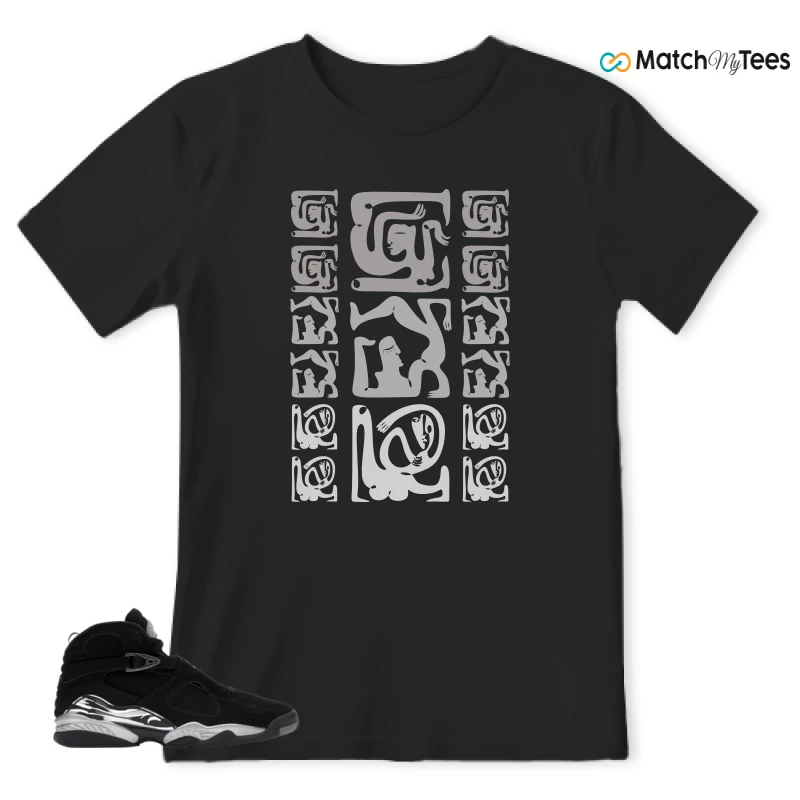 NIKE JORDAN 8 RETRO CHROME (2026) SNEAKER Matching Tees t-shirt
