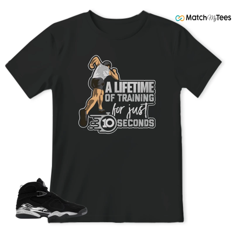 NIKE JORDAN 8 RETRO CHROME (2026) SNEAKER Matching Tees t-shirt