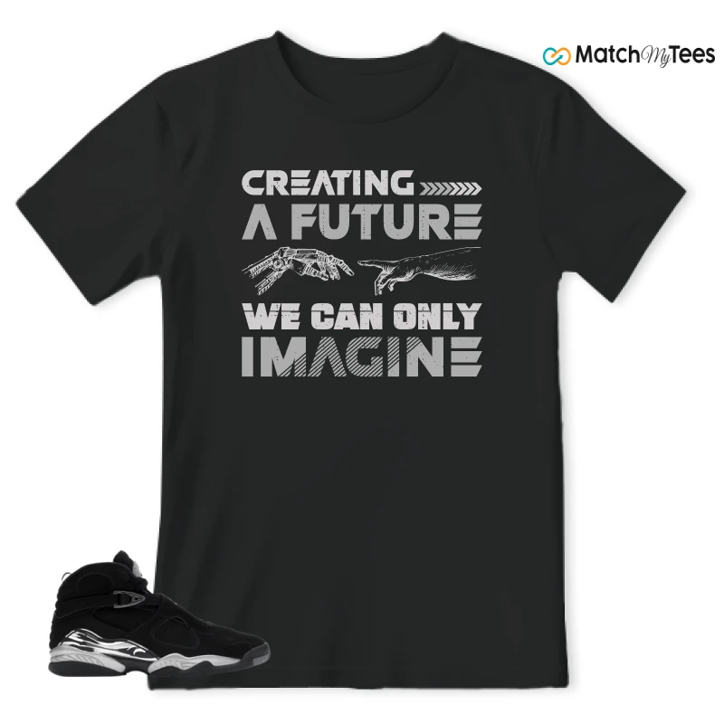 NIKE JORDAN 8 RETRO CHROME (2026) SNEAKER Matching Tees t-shirt