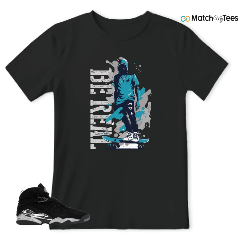 NIKE JORDAN 8 RETRO CHROME (2026) SNEAKER Matching Tees t-shirt