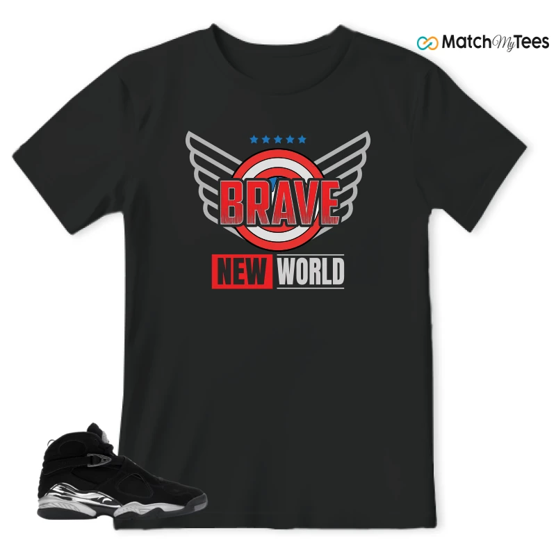 NIKE JORDAN 8 RETRO CHROME (2026) SNEAKER Matching Tees t-shirt