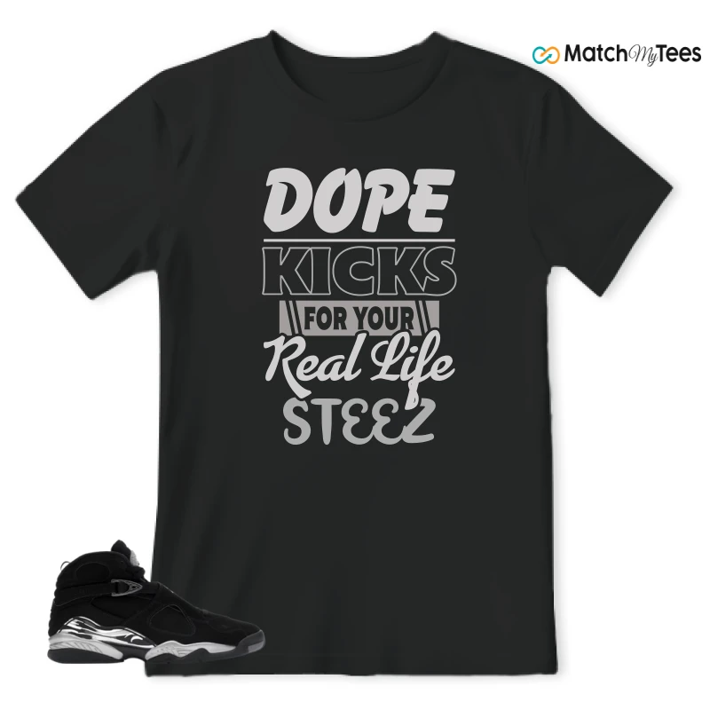 NIKE JORDAN 8 RETRO CHROME (2026) SNEAKER Matching Tees t-shirt