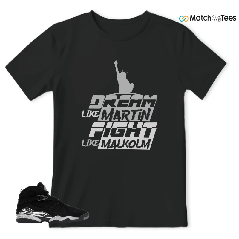 NIKE JORDAN 8 RETRO CHROME (2026) SNEAKER Matching Tees t-shirt