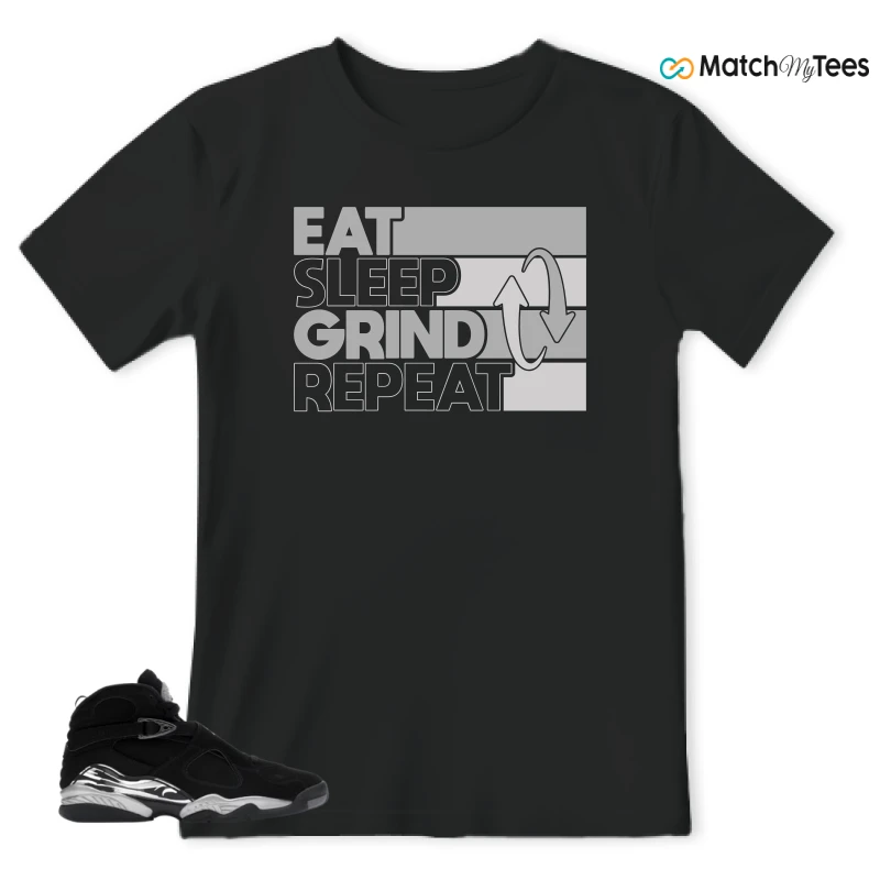 NIKE JORDAN 8 RETRO CHROME (2026) SNEAKER Matching Tees t-shirt