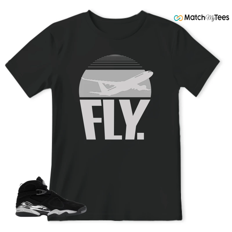 NIKE JORDAN 8 RETRO CHROME (2026) SNEAKER Matching Tees t-shirt