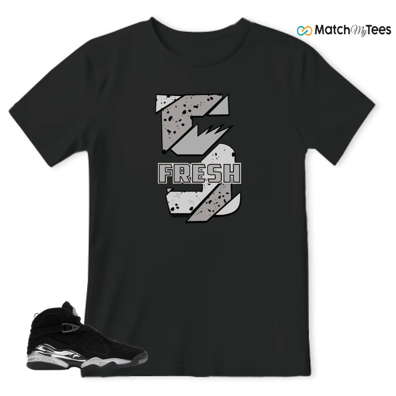 NIKE JORDAN 8 RETRO CHROME (2026) SNEAKER Matching Tees t-shirt