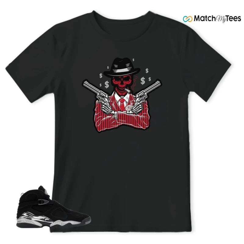 NIKE JORDAN 8 RETRO CHROME (2026) SNEAKER Matching Tees t-shirt