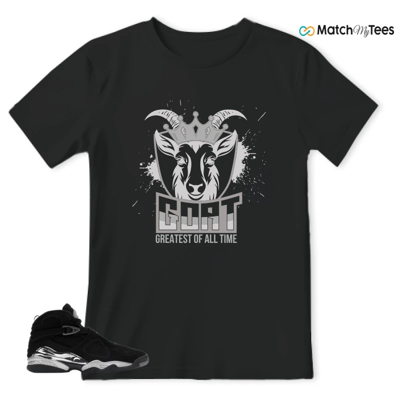 NIKE JORDAN 8 RETRO CHROME (2026) SNEAKER Matching Tees t-shirt