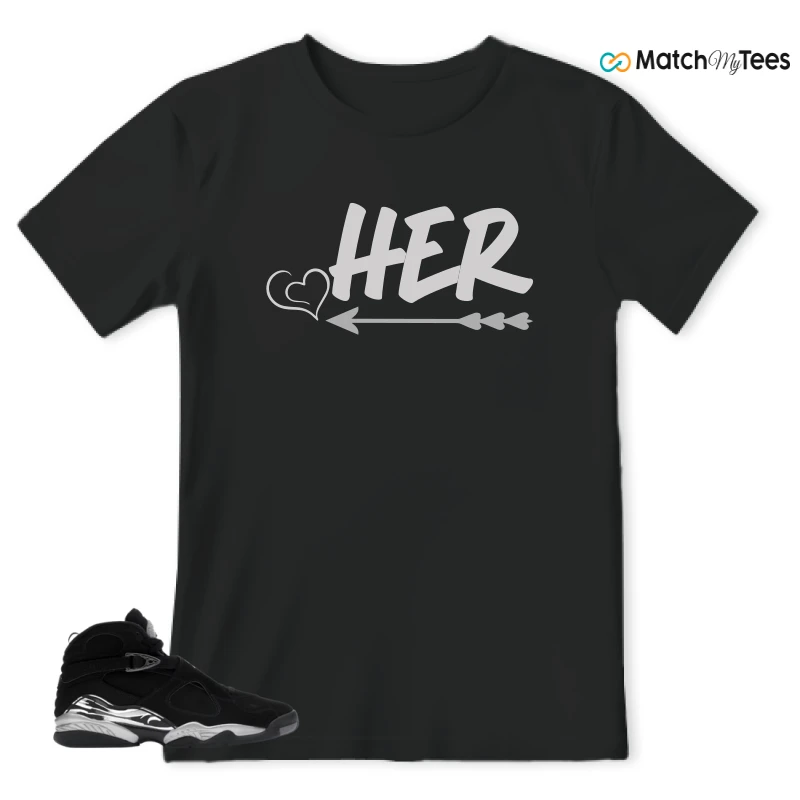 NIKE JORDAN 8 RETRO CHROME (2026) SNEAKER Matching Tees t-shirt