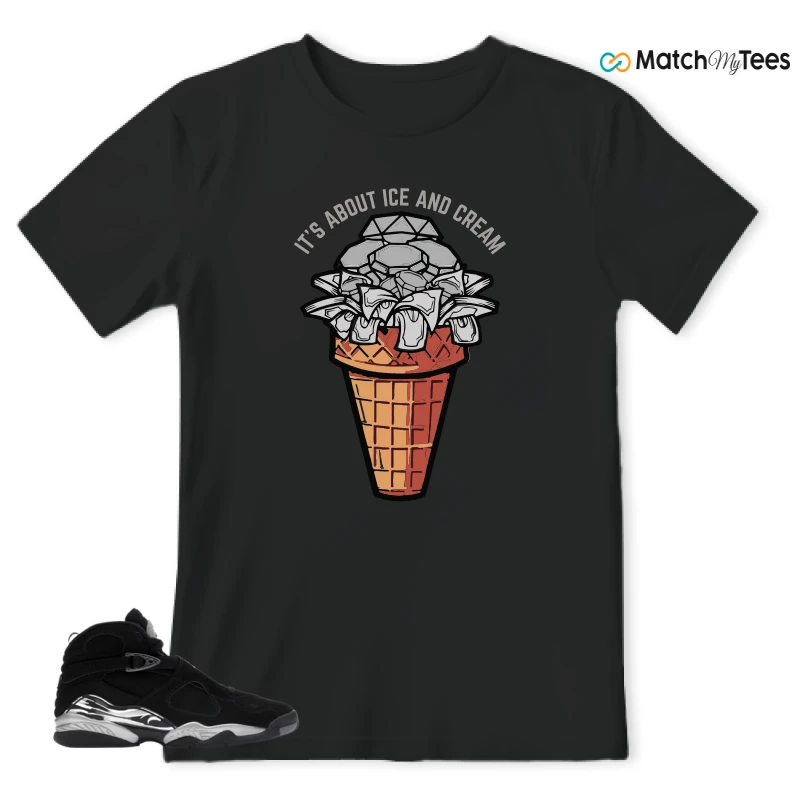NIKE JORDAN 8 RETRO CHROME (2026) SNEAKER Matching Tees t-shirt