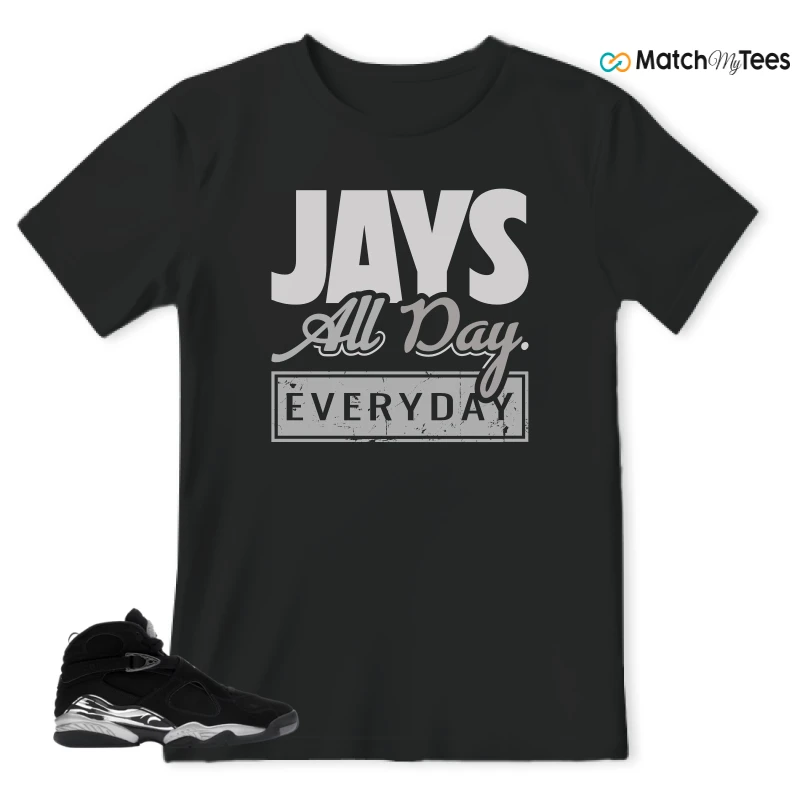 NIKE JORDAN 8 RETRO CHROME (2026) SNEAKER Matching Tees t-shirt