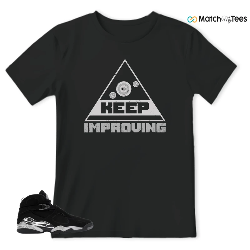 NIKE JORDAN 8 RETRO CHROME (2026) SNEAKER Matching Tees t-shirt