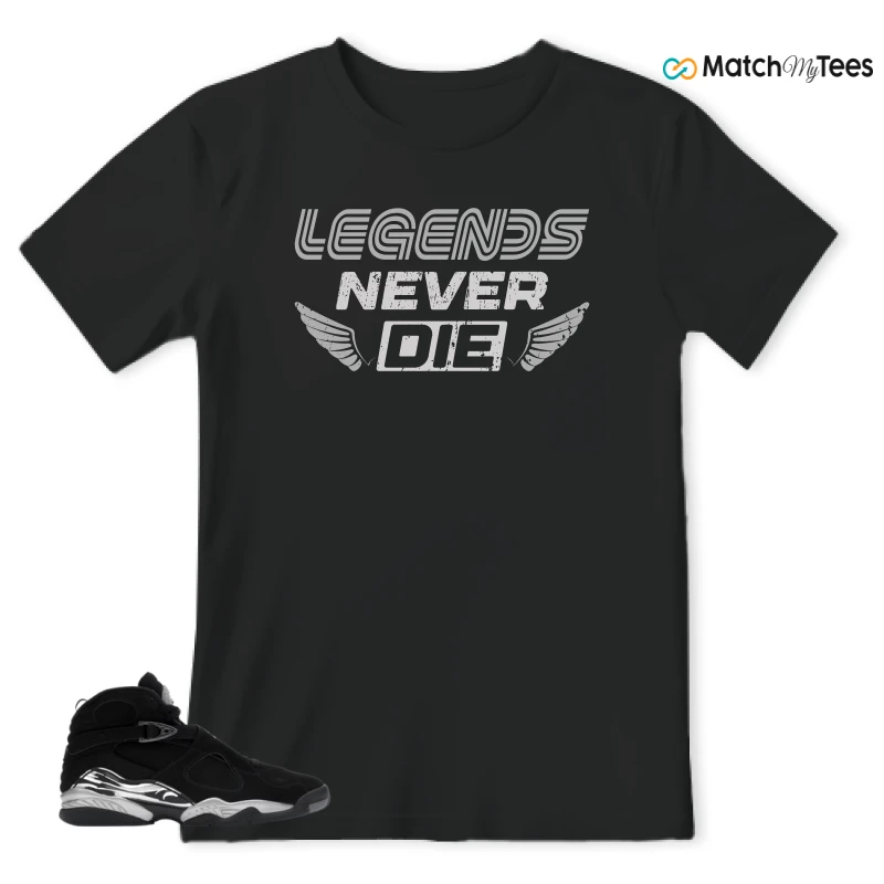 NIKE JORDAN 8 RETRO CHROME (2026) SNEAKER Matching Tees t-shirt
