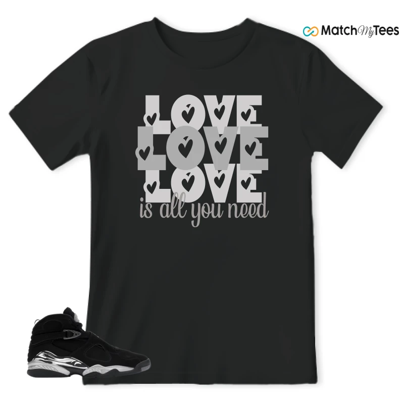 NIKE JORDAN 8 RETRO CHROME (2026) SNEAKER Matching Tees t-shirt