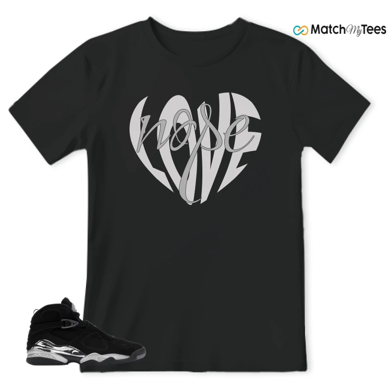 NIKE JORDAN 8 RETRO CHROME (2026) SNEAKER Matching Tees t-shirt