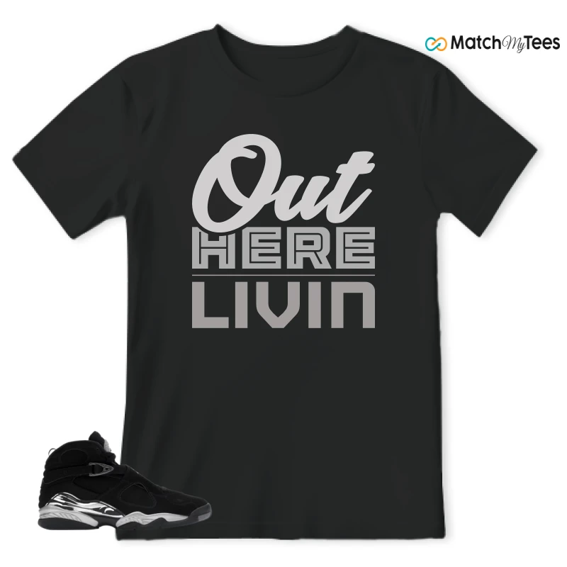 NIKE JORDAN 8 RETRO CHROME (2026) SNEAKER Matching Tees t-shirt