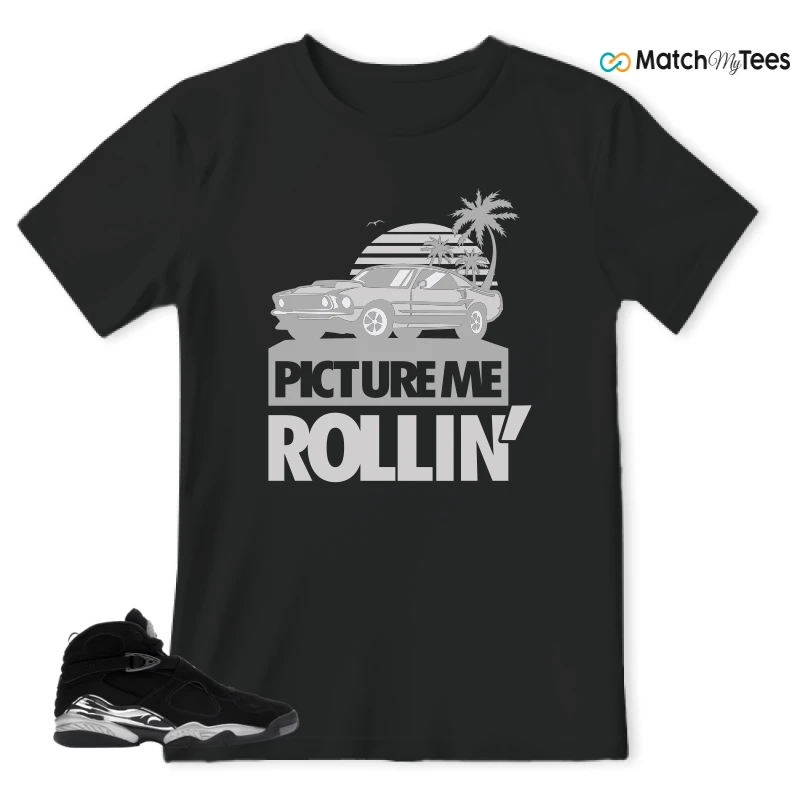 NIKE JORDAN 8 RETRO CHROME (2026) SNEAKER Matching Tees t-shirt