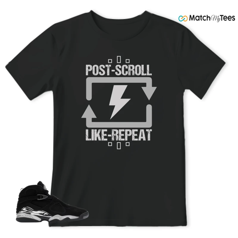 NIKE JORDAN 8 RETRO CHROME (2026) SNEAKER Matching Tees t-shirt