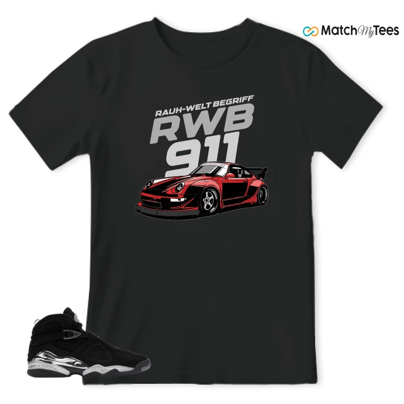 NIKE JORDAN 8 RETRO CHROME (2026) SNEAKER Matching Tees t-shirt